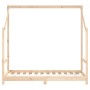 Estructura de cama de niños madera maciza de pino 2x(80x160) cm