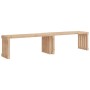 Banco de jardín extensible madera maciza pino 212,5x40,5x45 cm
