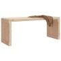 Banco de jardín extensible madera maciza pino 212,5x40,5x45 cm