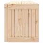 Banco de jardín extensible madera maciza pino 212,5x40,5x45 cm