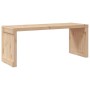 Banco de jardín extensible madera maciza pino 212,5x40,5x45 cm