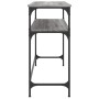 Mesa consola madera de ingeniería gris Sonoma 100x35,5x75 cm