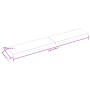 Tablero mesa madera tratada borde natural marrón 220x40x(2-6)cm