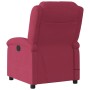 Sillón de masaje reclinable de terciopelo vino tinto
