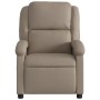 Sillón de masaje reclinable cuero sintético color capuchino