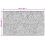 Alfombra lavable antideslizante gris 150x230 cm