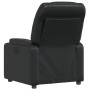 Sillón reclinable de cuero sintético negro