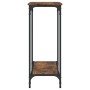 Mesa consola madera de ingeniería roble ahumado 101x30,5x75 cm