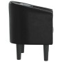 Sillón cuero sintético negro