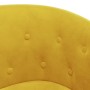 Sillón de terciopelo amarillo
