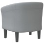 Sillón de tela gris claro