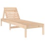 Tumbonas 2 unidades madera maciza de pino 199,5x60x74 cm