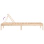 Tumbonas 2 unidades madera maciza de pino 199,5x60x74 cm