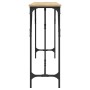 Mesa consola madera de ingeniería roble Sonoma 200x29x75 cm