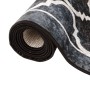 Alfombra lavable antideslizante negro y blanco 190x300 cm