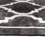 Alfombra lavable antideslizante negro y blanco 190x300 cm