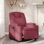 Sillón reclinable eléctrico tela rojo tinto