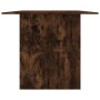 Mesa de comedor madera de ingeniería roble ahumado 180x90x76 cm