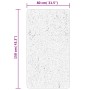 Alfombra de pelo corto suave lavable HUARTE antracita 80x150 cm