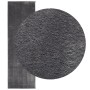 Alfombra de pelo corto suave lavable HUARTE antracita 80x250 cm