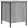 Banco con almacenaje madera ingeniería gris Sonoma 40x42,5x50cm