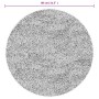 Alfombra pelo largo aspecto brillante ISTAN beige Ø 80 cm