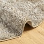 Alfombra pelo largo aspecto brillante ISTAN beige Ø 160 cm