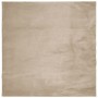 Alfombra de pelo corto suave lavable HUARTE arena 120x120 cm