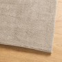 Alfombra de pelo corto suave lavable HUARTE arena 120x120 cm