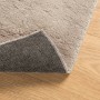 Alfombra de pelo corto suave lavable HUARTE arena 120x120 cm
