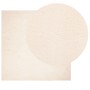 Alfombra de pelo corto suave lavable HUARTE beige 200x200 cm