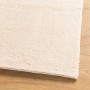 Alfombra de pelo corto suave lavable HUARTE beige 200x200 cm