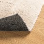 Alfombra de pelo corto suave lavable HUARTE beige 200x200 cm