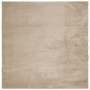 Alfombra de pelo corto suave lavable HUARTE arena 200x200 cm