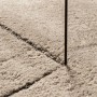 Alfombra de pelo corto suave lavable HUARTE arena 200x200 cm