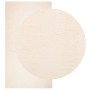 Alfombra de pelo corto suave lavable HUARTE beige 80x150 cm