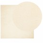 Alfombra de pelo corto suave lavable HUARTE crema 200x200 cm