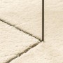 Alfombra de pelo corto suave lavable HUARTE crema 120x120 cm