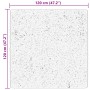Alfombra de pelo corto suave lavable HUARTE crema 120x120 cm