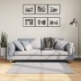 Alfombra de pelo corto suave lavable HUARTE gris 120x120 cm