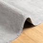 Alfombra de pelo corto suave lavable HUARTE gris 120x120 cm