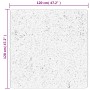 Alfombra de pelo corto suave lavable HUARTE gris 120x120 cm