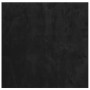 Alfombra de pelo corto suave lavable HUARTE negro 120x120 cm