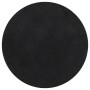 Alfombra de pelo corto suave lavable HUARTE negro Ø 120 cm