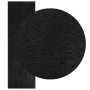 Alfombra de pelo corto suave lavable HUARTE negro 80x250 cm