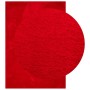 Alfombra de pelo corto suave lavable HUARTE rojo 140x200 cm
