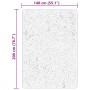 Alfombra de pelo corto suave lavable HUARTE rojo 140x200 cm