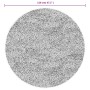 Alfombra pelo largo aspecto brillante ISTAN gris Ø 120 cm