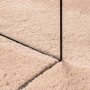 Alfombra de pelo corto suave lavable HUARTE rosado 80x150 cm