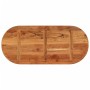 Tablero de mesa ovalado madera maciza de acacia 110x50x3,8 cm